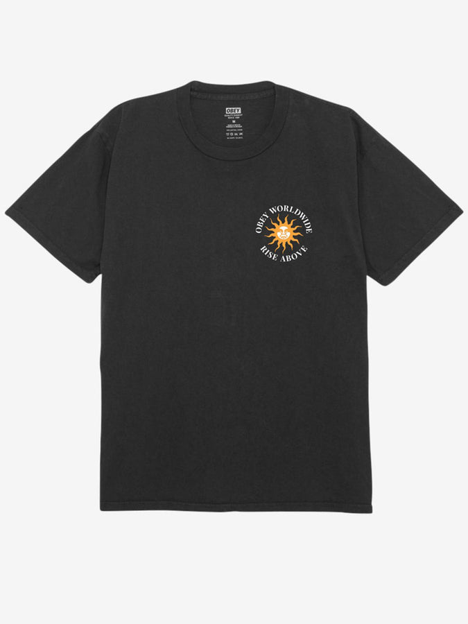 Obey Obey Rise T-Shirt Summer 2024 | VINTAGE BLACK (VBL)