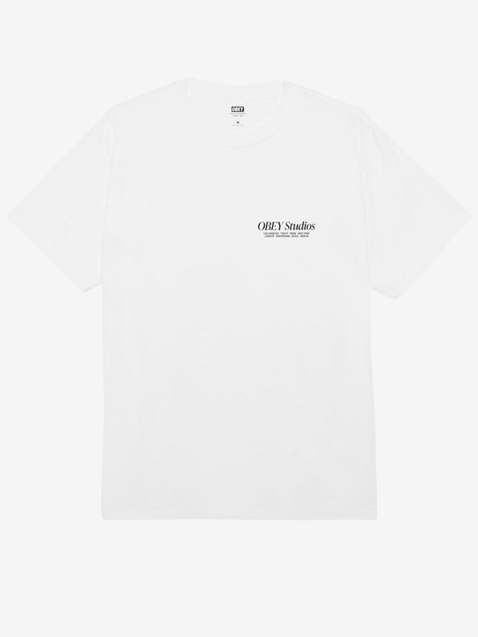 Obey Obey Visual Food For Your Mind T-Shirt Summer 2024 | WHITE (WHT)