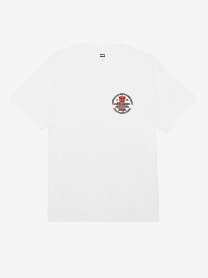 Obey Peace Initiative Short Sleeve T-Shirt Summer 2024 | WHITE (WHT)