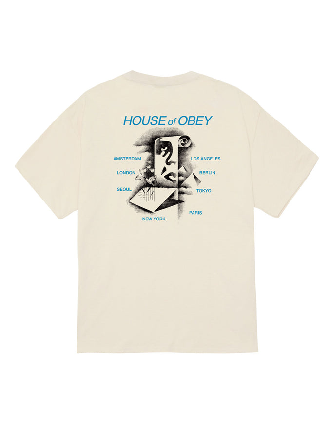 Obey Pyramid Scroll T-Shirt Holiday 2025 | CREAM (CRM)