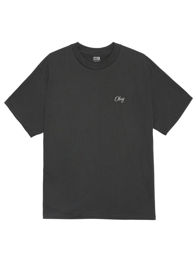 Obey Paper Rose T-Shirt Spring 2026 | VINTAGE BLACK (VBL)