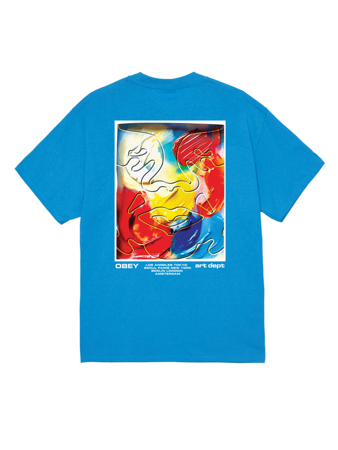Obey Art Department T-Shirt Spring 2026 | AZURE BLUE (AZB)