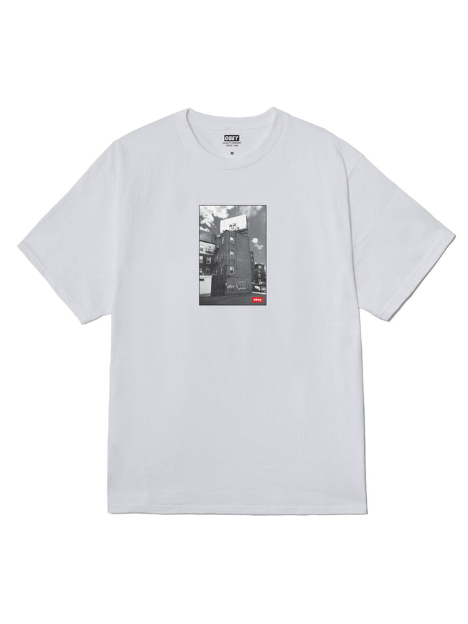 Obey Boston Billboard T-Shirt Spring 2026 | WHITE (WHT)