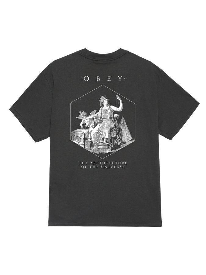 Obey Architecture Of The Universe T-Shirt Spring 2026 | VINTAGE BLACK (VBL)