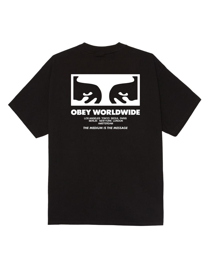 Obey The Medium Is The Message T-Shirt Spring 2026 | BLACK (BLK)