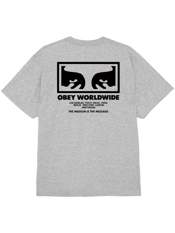 Obey The Medium Is The Message T-Shirt Spring 2026 | HEATHER GREY (HEA)