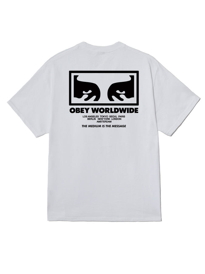 Obey The Medium Is The Message T-Shirt Summer 2026 | WHITE (WHT)
