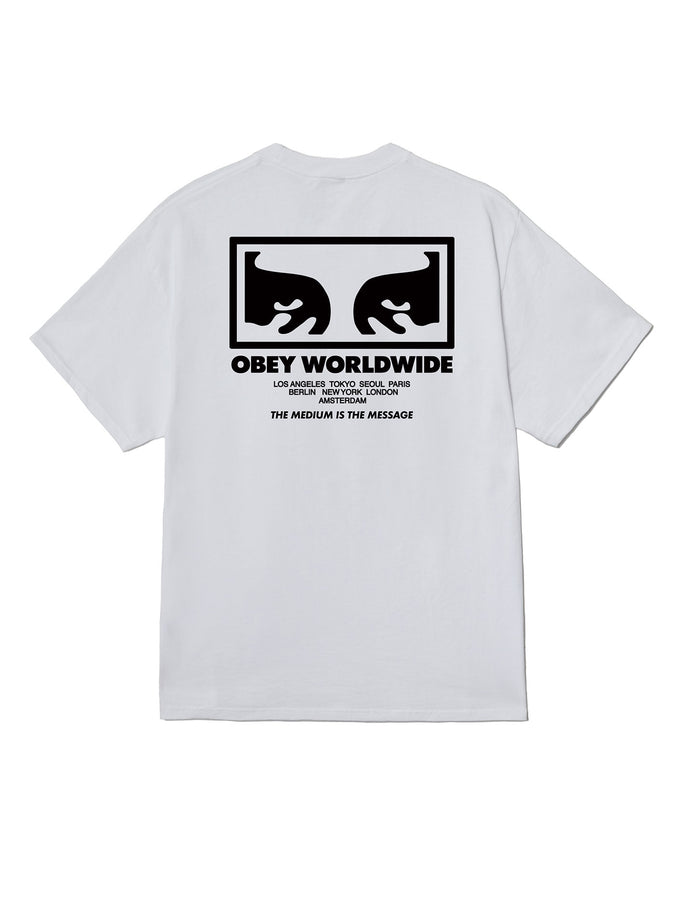 Obey The Medium Is The Message T-Shirt Spring 2026 | WHITE (WHT)