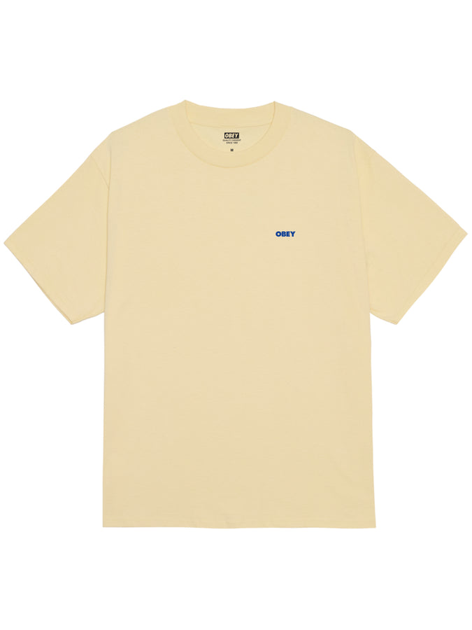 Obey Helping Hand T-Shirt Spring 2026 | PALE YELLOW (PLY)