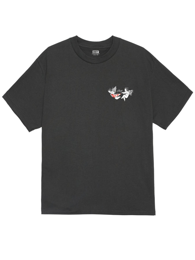 Obey No Love Lost T-Shirt Summer 2026 | VINTAGE BLACK (VBL)