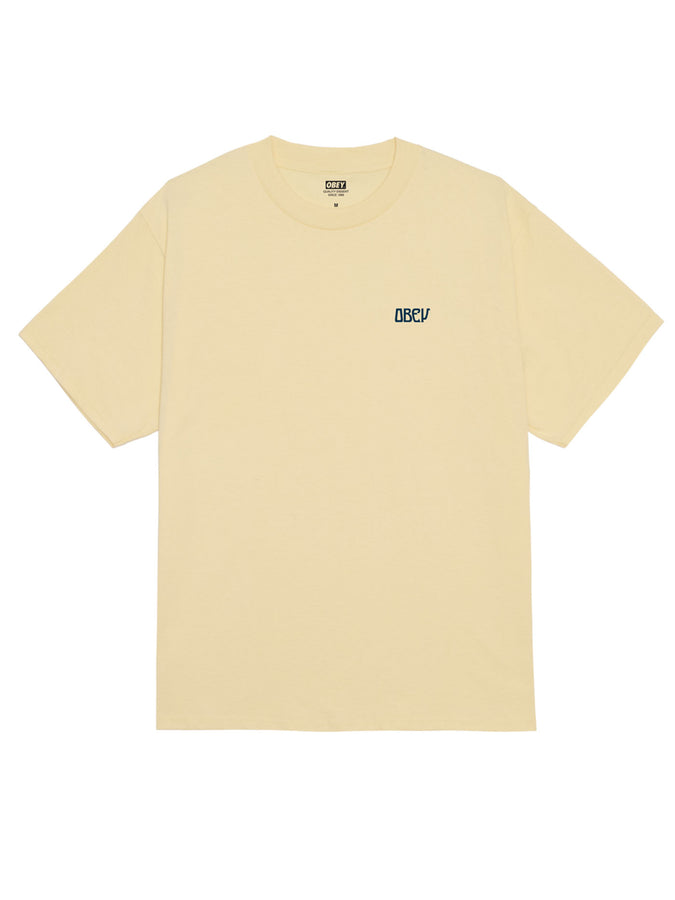 Obey Peace Now Butterflies T-Shirt Summer 2026 | PALE YELLOW (PLY)