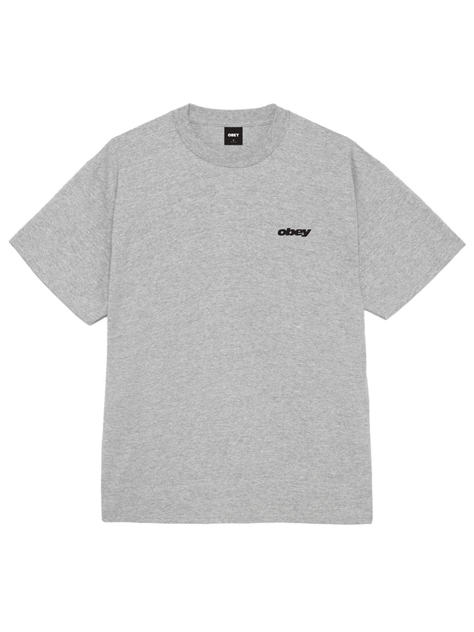 Obey Real Spill T-Shirt Fall 2026 | HEATHER GREY (HEA)