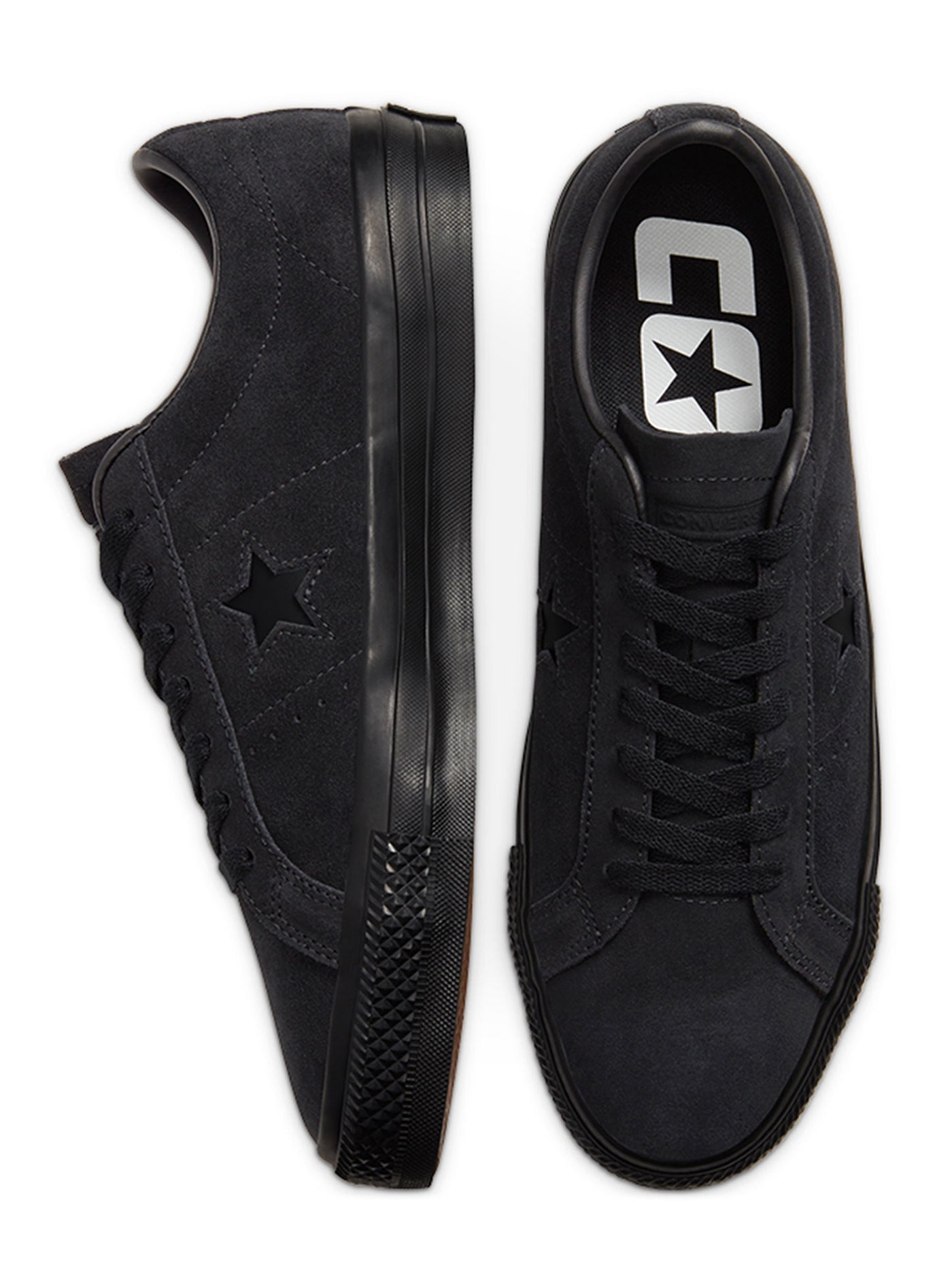 One Star Pro Converse One Star Pro OX Black/Black/Black Shoes | EMPIRE