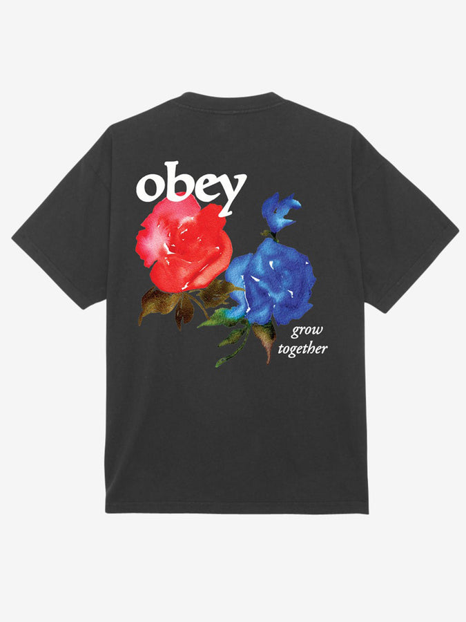 Obey Obey Grow Together T-Shirt Summer 2024 | VINTAGE BLACK (VBL)