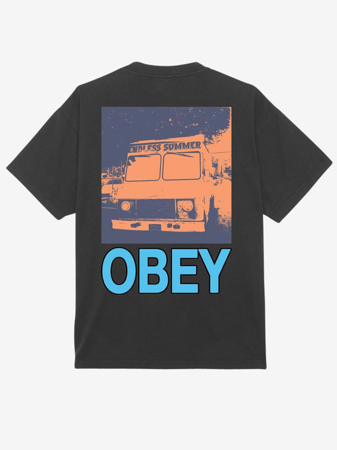 Obey Obey Endless Summer T-Shirt Summer 2024 | VINTAGE BLACK (VBL)
