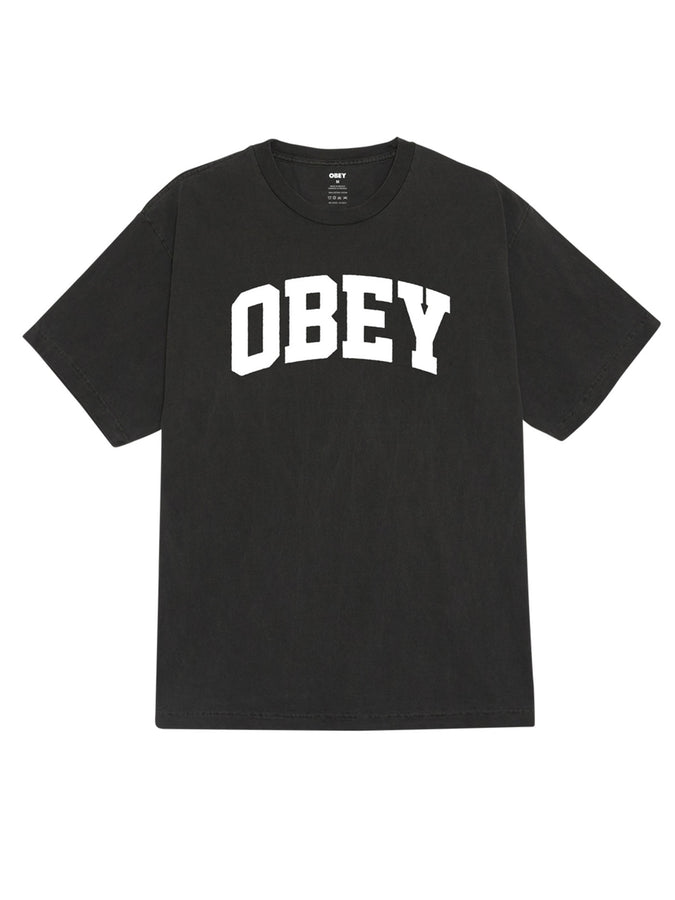 Obey Collegiate T-Shirt Fall 2025 | DUSTY BLACK