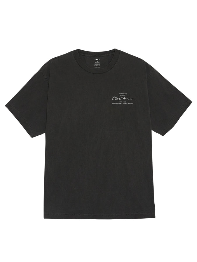 Obey Institue T-Shirt Spring 2026 | PIGMENT DUSTY BLACK (DBA)