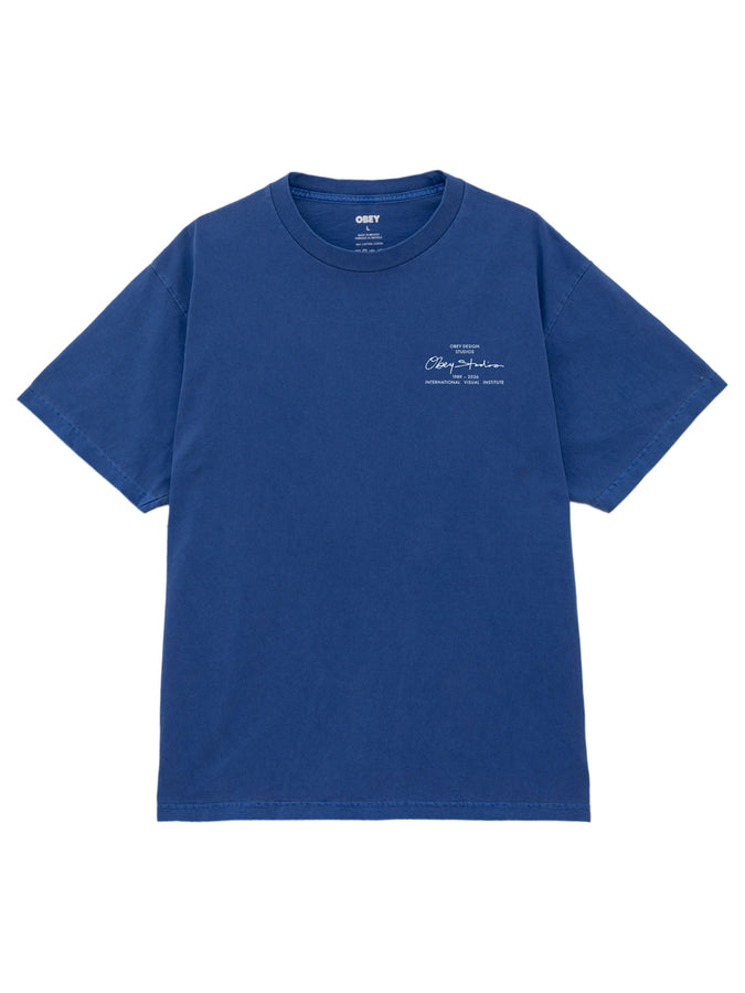 Obey Institue T-Shirt Spring 2026 | PIGMENT ELECTRIC INDIGO (EID)