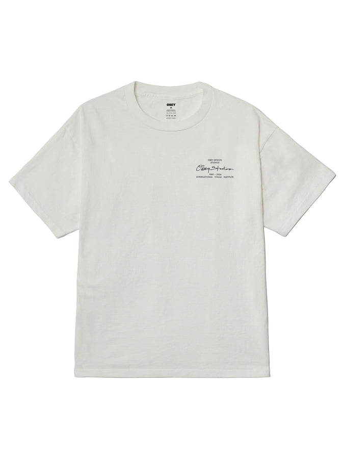Obey Institue T-Shirt Spring 2026 | PIGMENT VINTAGE WHITE (VWH)