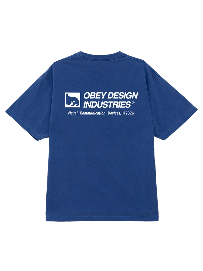 Obey Devices T-Shirt Spring 2026 | PIGMENT ELECTRIC INDIGO (EID)