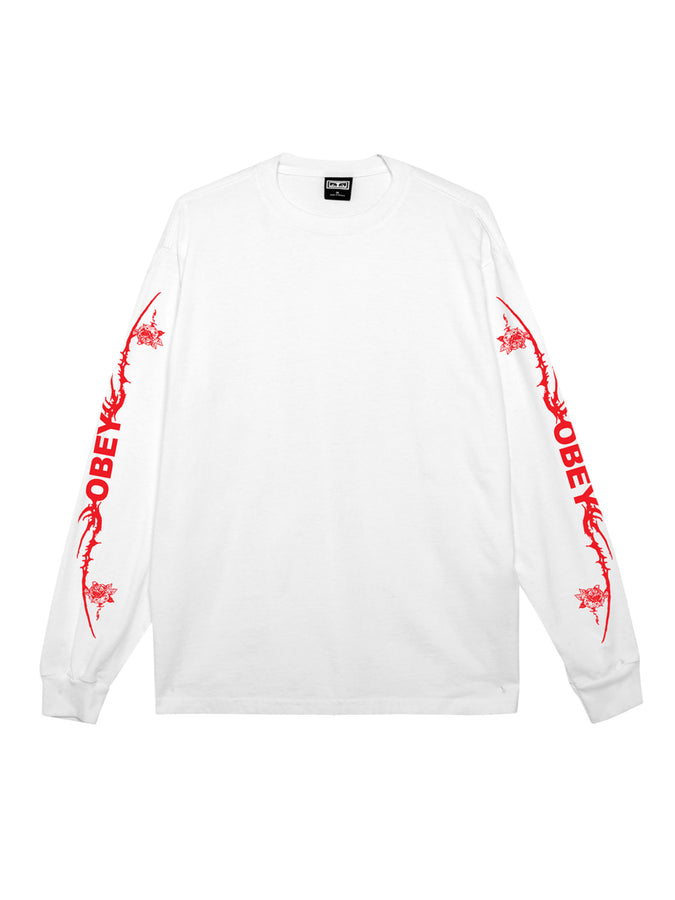 Obey Tribal Rose T-Shirt Holiday 2025 | VINTAGE WHITE (VWH)