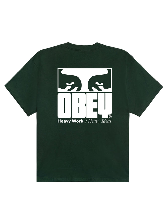 Obey Heavy Ideas T-Shirt Spring 2026 | FOREST GREEN (FOR)