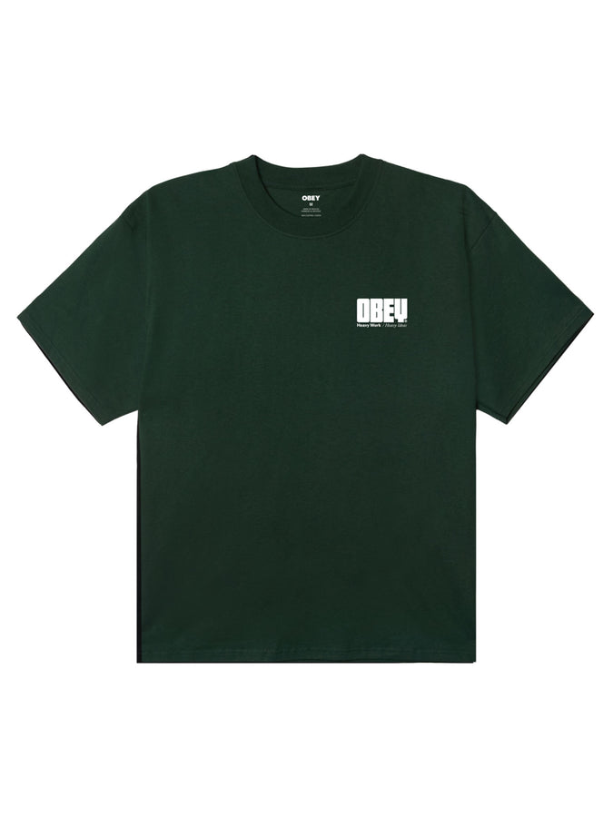 Obey Heavy Ideas T-Shirt Spring 2026 | FOREST GREEN (FOR)