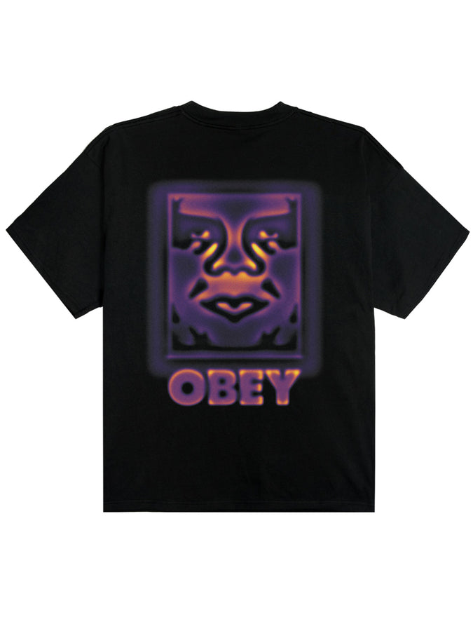 Obey Heat Map Icon T-Shirt Spring 2026 | BLACK (BLK)
