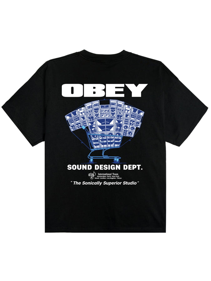 Obey Sound Design Dept. T-Shirt Spring 2026 | BLACK (BLK)