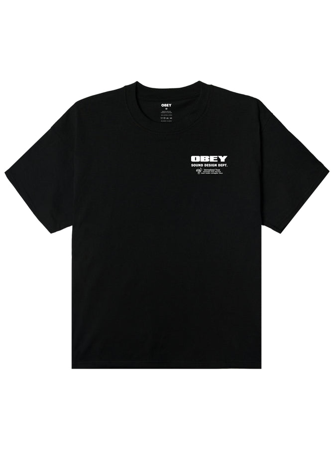 Obey Sound Design Dept. T-Shirt Spring 2026 | BLACK (BLK)