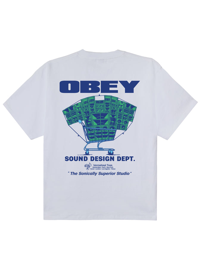 Obey Sound Design Dept. T-Shirt Spring 2026 | WHITE (WHT)