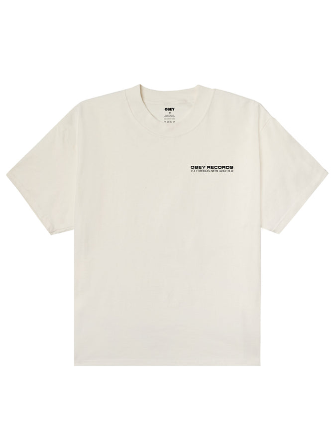 Obey To New Friends And Old T-Shirt Spring 2026 | VINTAGE WHITE (VWH)