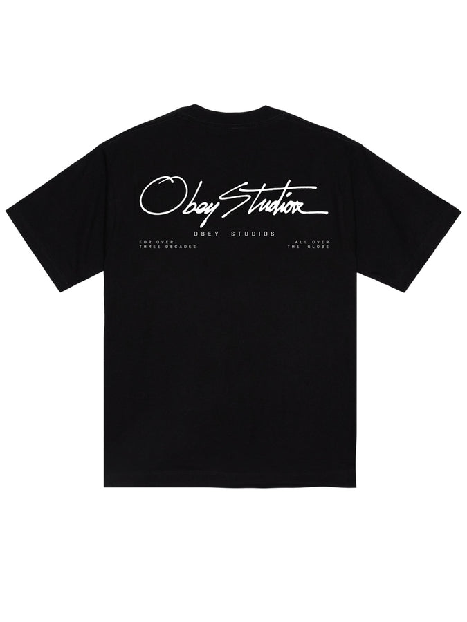 Obey Studios 3 Decades T-Shirt Fall 2026 | BLACK (BLK)