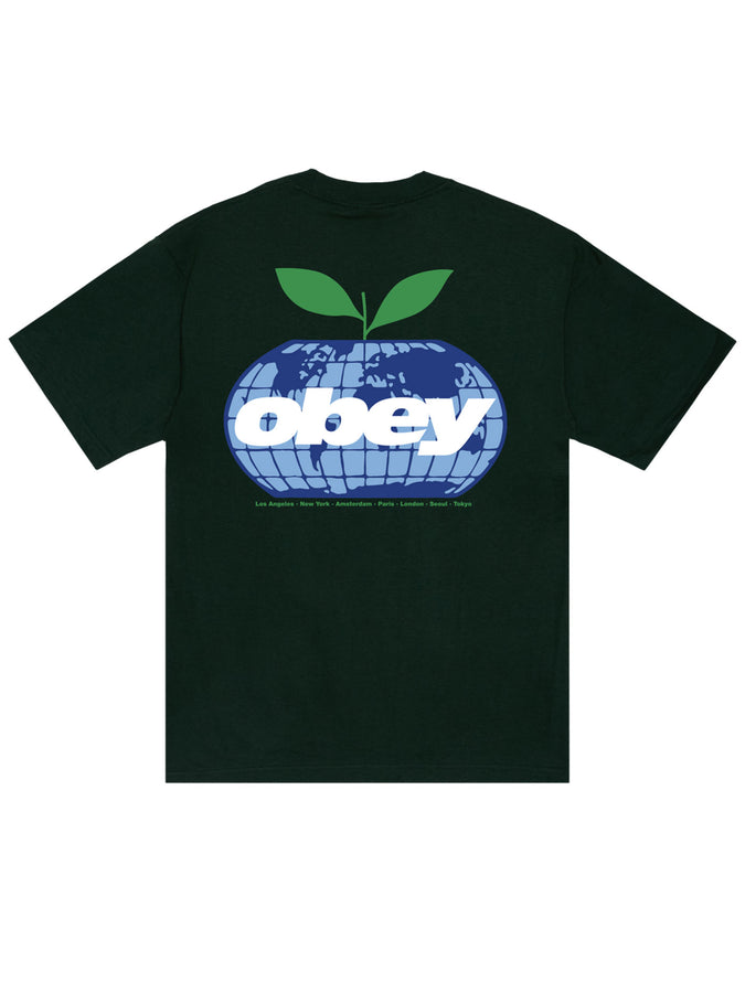 Obey Intercontinental T-Shirt Fall 2026 | FOREST GREEN (FOR)