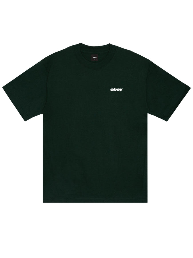 Obey Intercontinental T-Shirt Fall 2026 | FOREST GREEN (FOR)