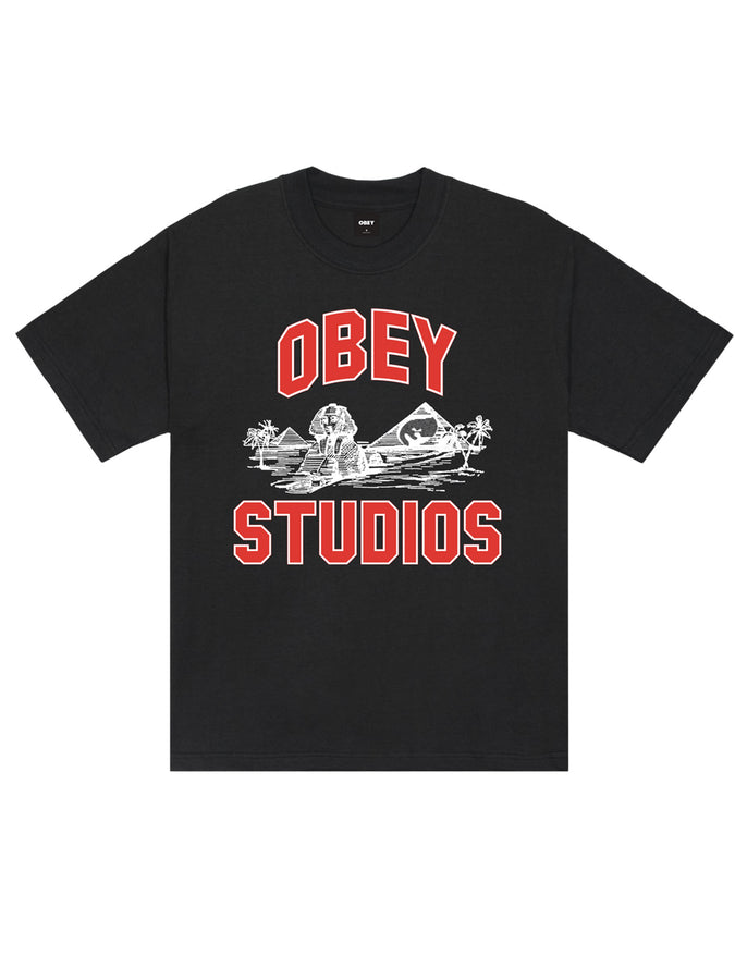 Obey Cairo Heavyweight T-Shirt Fall 2026 | VINTAGE BLACK (VBL)