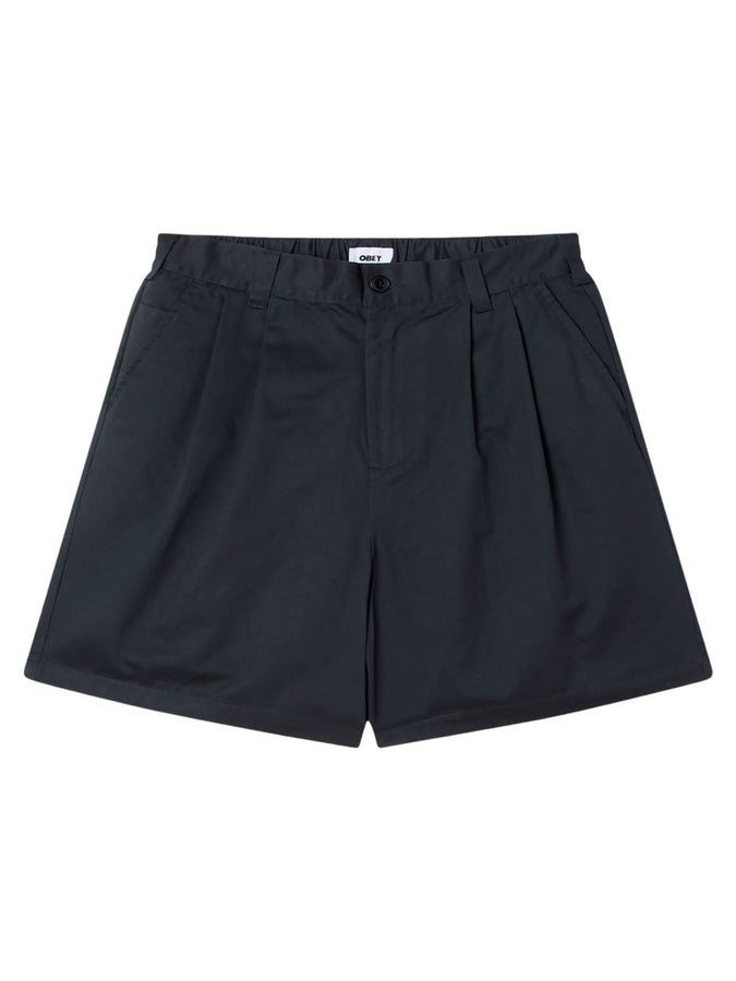 Obey Foster Pleated Shorts Spring 2026 | BLACK (BLK)