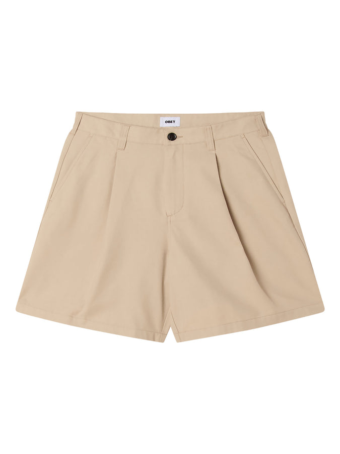 Obey Dean Pleated Shorts Spring 2026 | CEMENT (CEM)