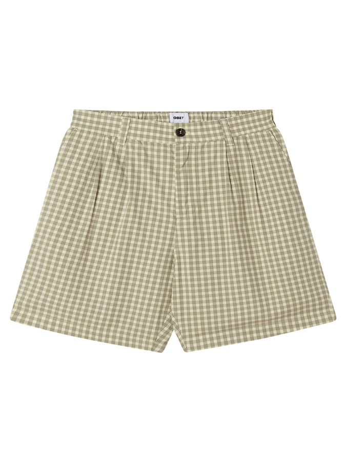 Obey Coen Pleated Plaid Shorts Spring 2026 | BIRCH MULTI (BIR)
