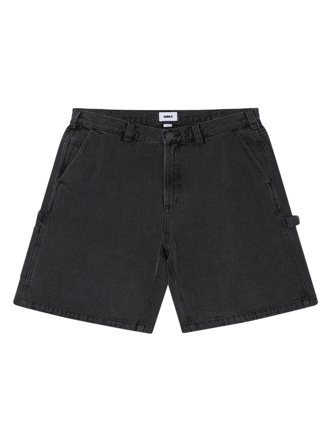 Obey Bigwig Carpenter Denim Shorts Spring 2026 | BLACK ASH (BAH)