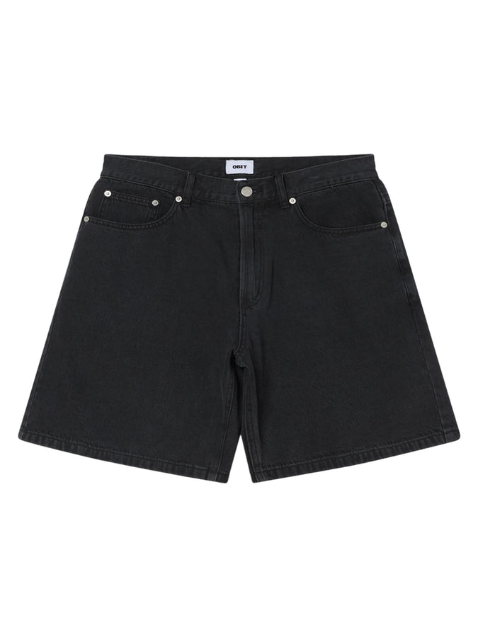 Obey Emerson Denim Shorts Spring 2026 | WASHED BLACK (WBL)