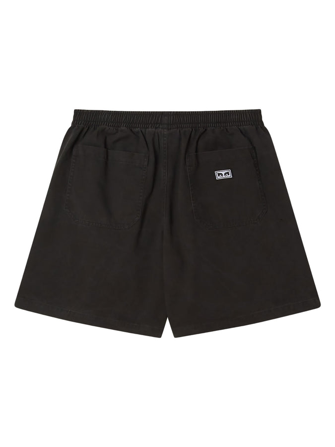 Obey Theo Easy Shorts Spring 2026 | BLACK FADED WASH (BLK)