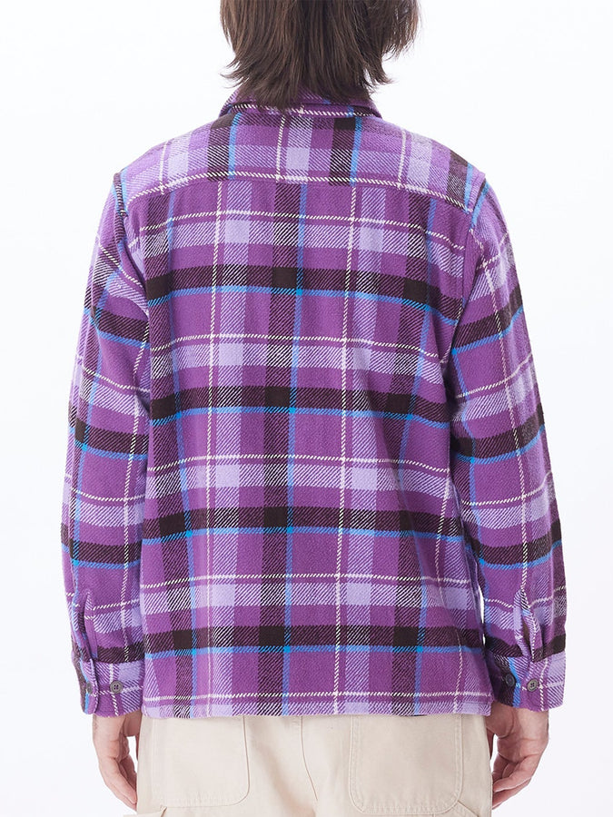 Obey Ray Long Sleeve Buttondown Shirt Holiday 2023 | WINEBERRY MULTI (WNE)