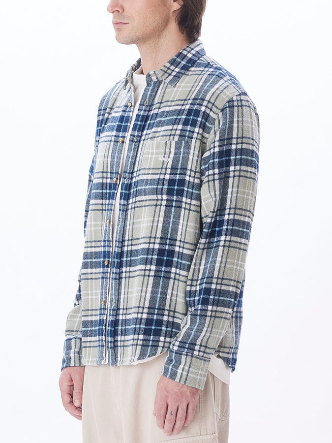 Obey Terrace Long Sleeve Buttondown Shirt Holiday 2023 | ICEBERG GREN MULTI (IBG)