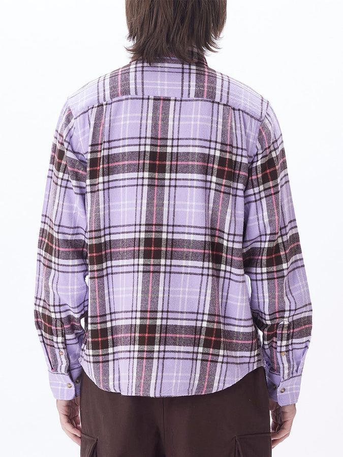 Obey Terrace Long Sleeve Buttondown Shirt Holiday 2023 | PURPLE ROSE MULTI (PUR)