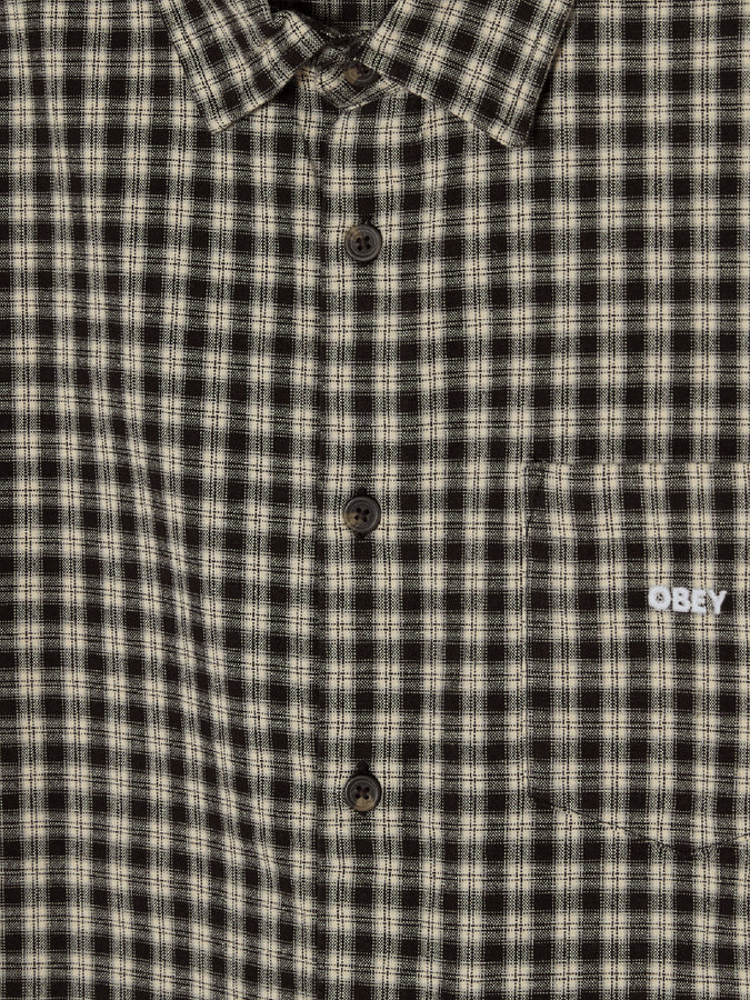 Obey Bigwig Axel Long Sleeves Buttondown Shirt Fall 2026 | BLACK MULTI (BKM)