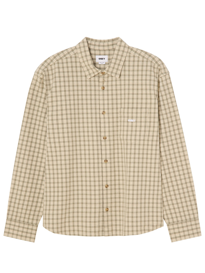 Obey Bigwig Axel Long Sleeves Buttondown Shirt Fall 2026 | VETIVER MULTI (VVR)