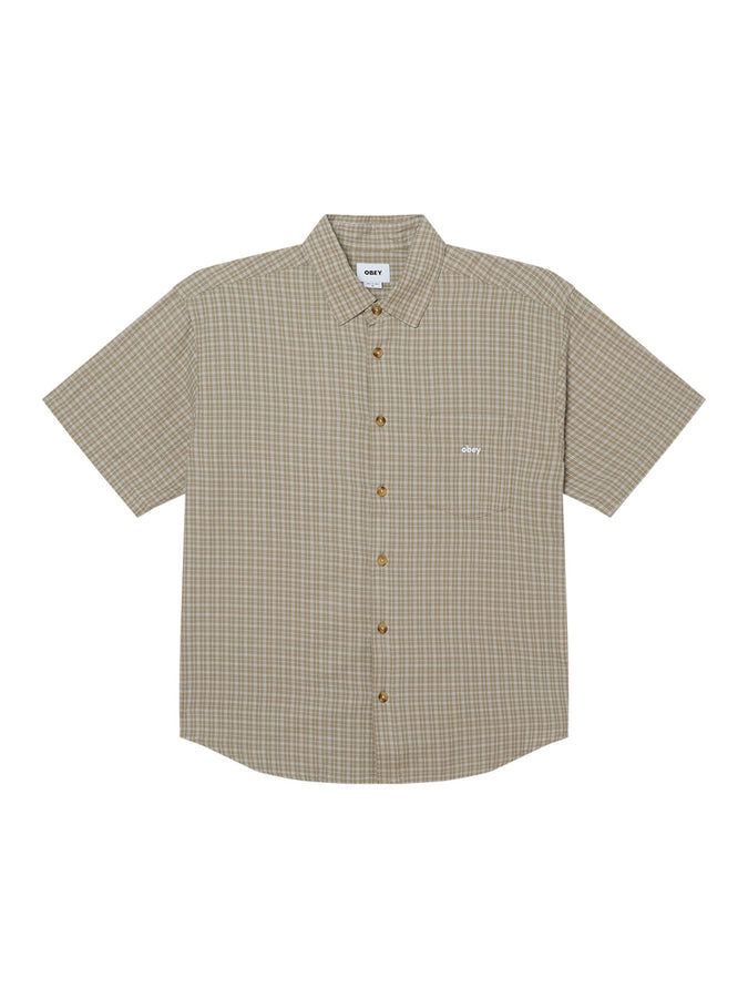Obey Bigwig Ian Short Sleeve Buttondown Shirt Spring 2026 | DRIED SAGE MULTI (DSG)