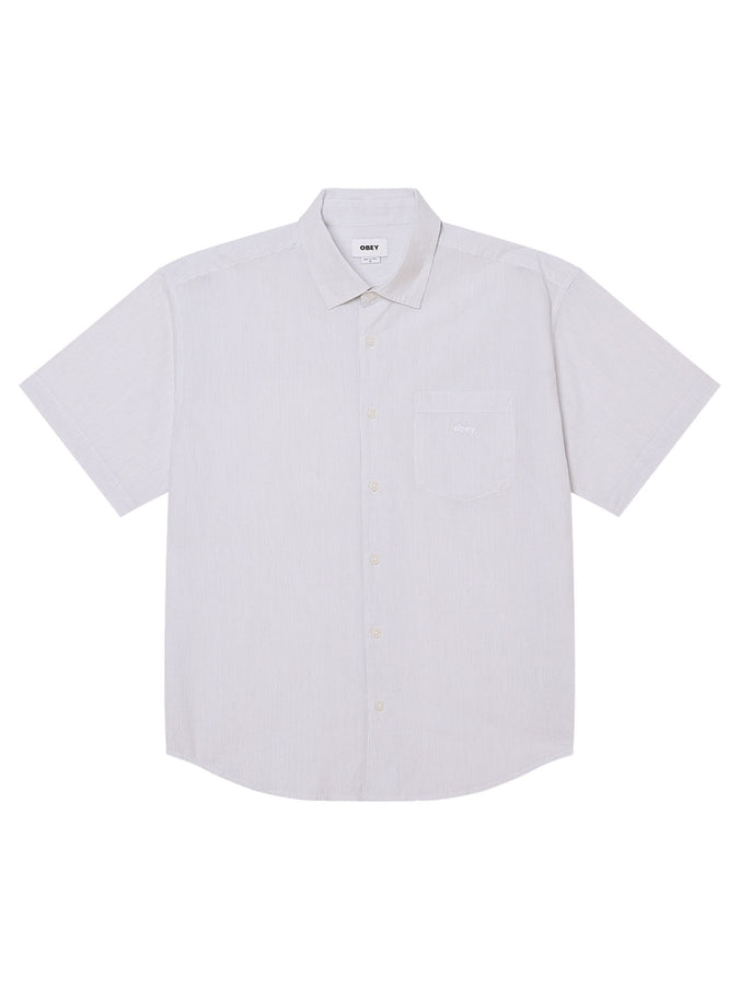 Obey Bigwig Jamie Short Sleeve Buttondown Shirt Spring 2026 | WHITE MULTI (WTM)