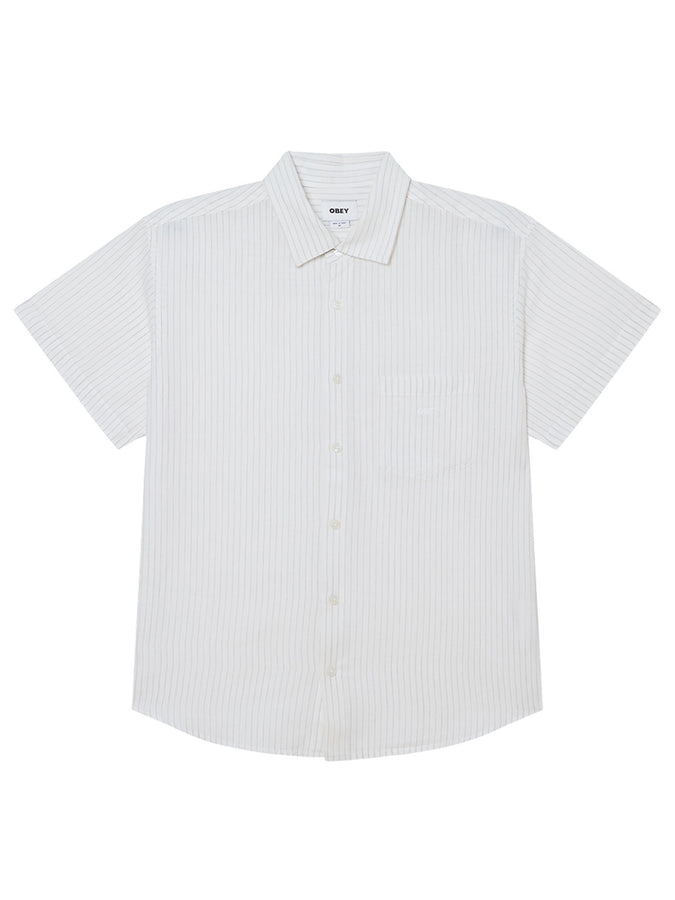 Obey Barry Short Sleeve Buttondown Shirt Spring 2026 | BRUSHED NICKEL MULTI (BNK)